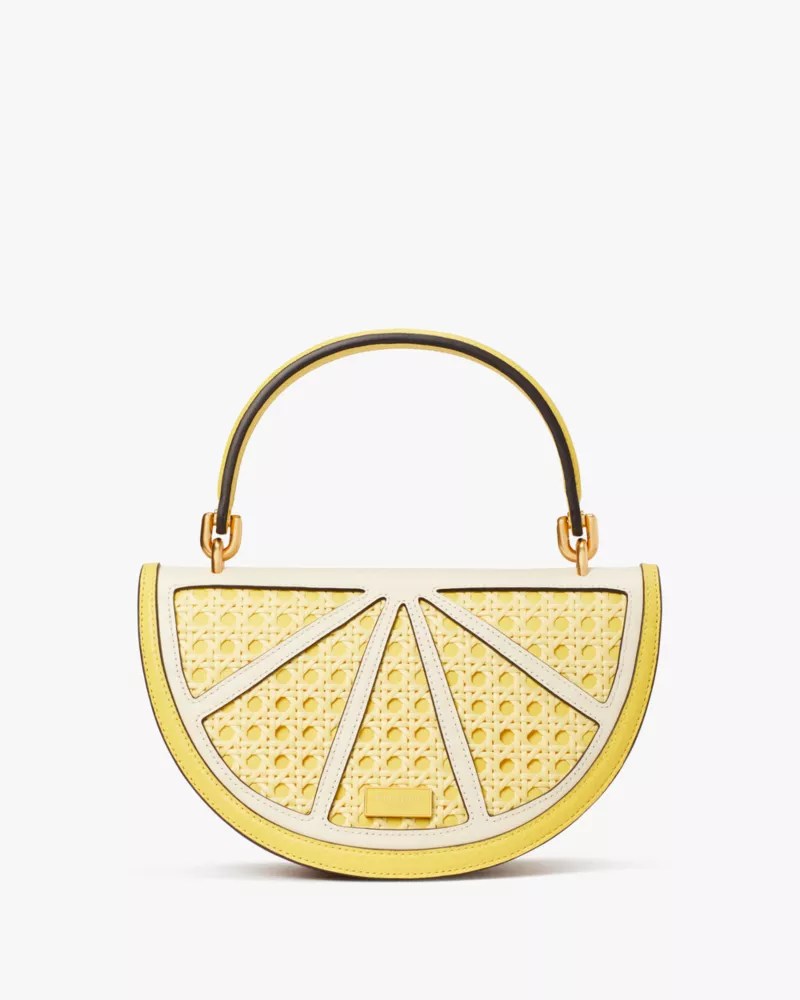 Lemon Drop Wicker 3 D Crossbody Kate Spade New York