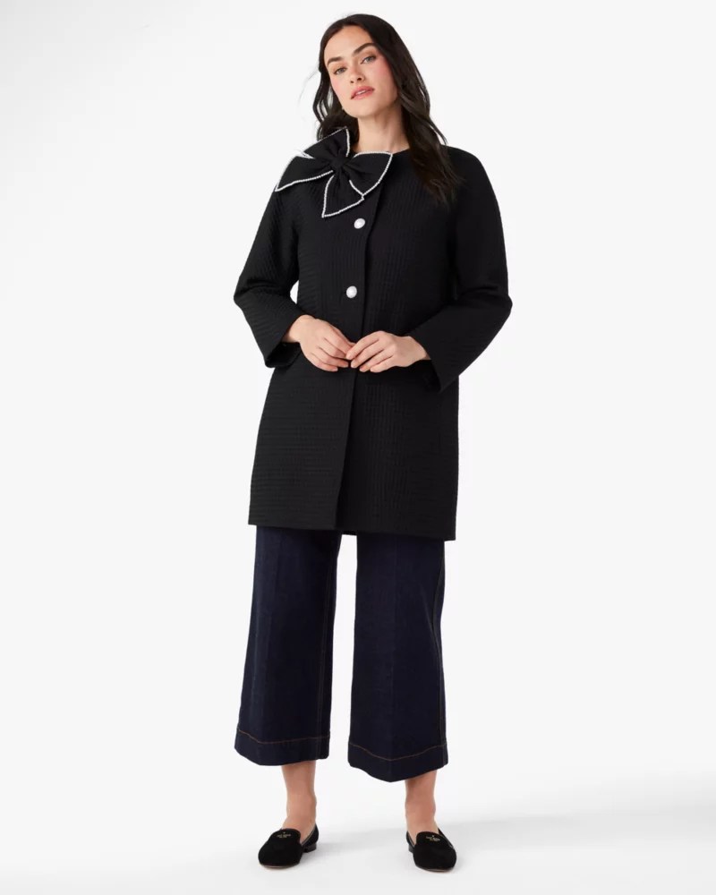 Pearl Embellished Dorothy Coat Kate Spade UK