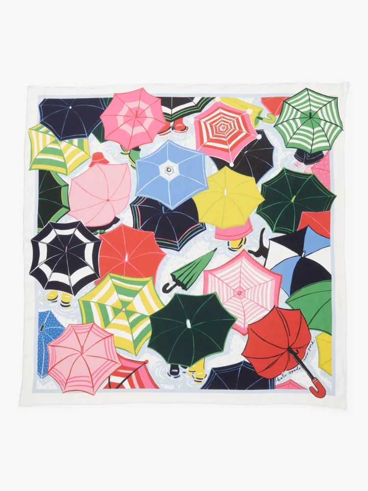 Umbrella Silk Square Scarf Kate Spade UK