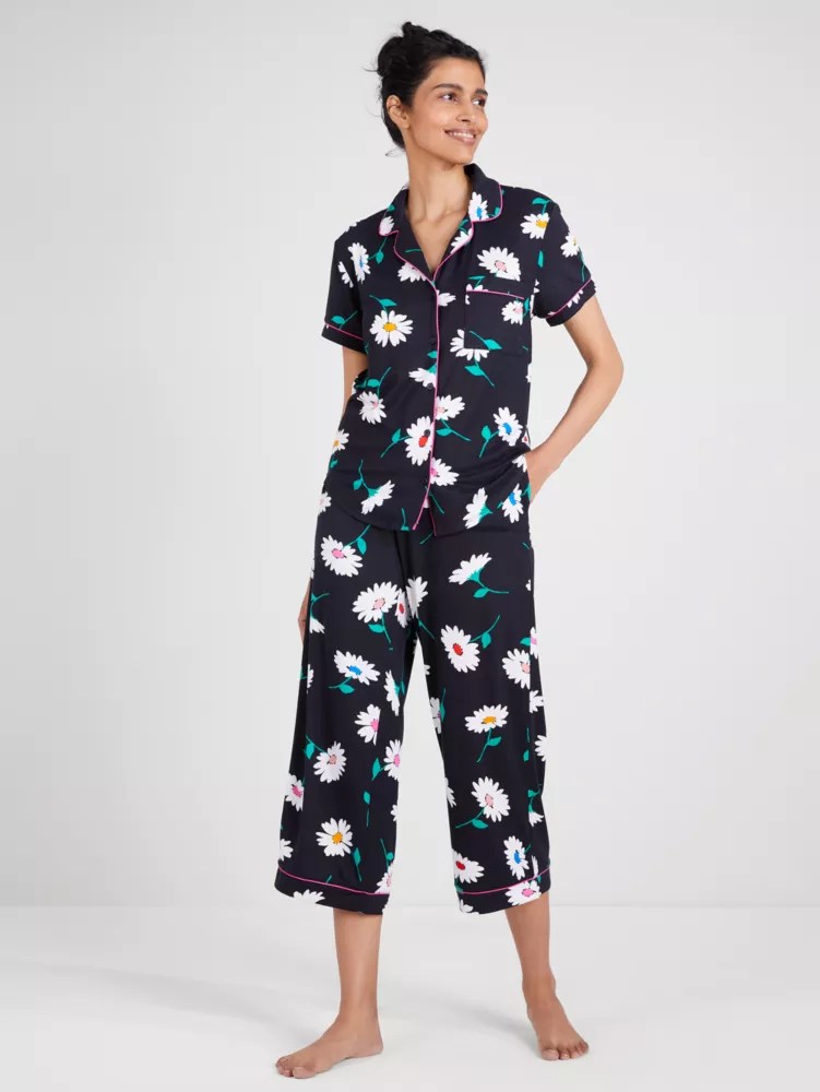 Bold Daisy Crop Pj Set Kate Spade New York