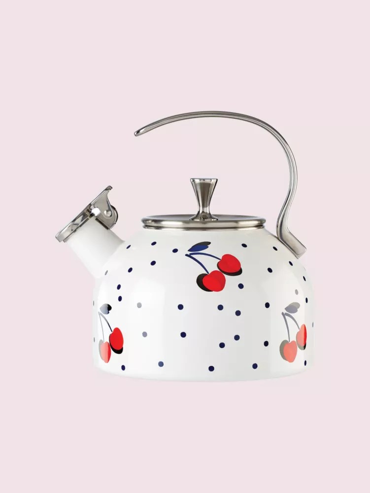 Vintage Cherry Dot Tea Kettle Kate Spade New York