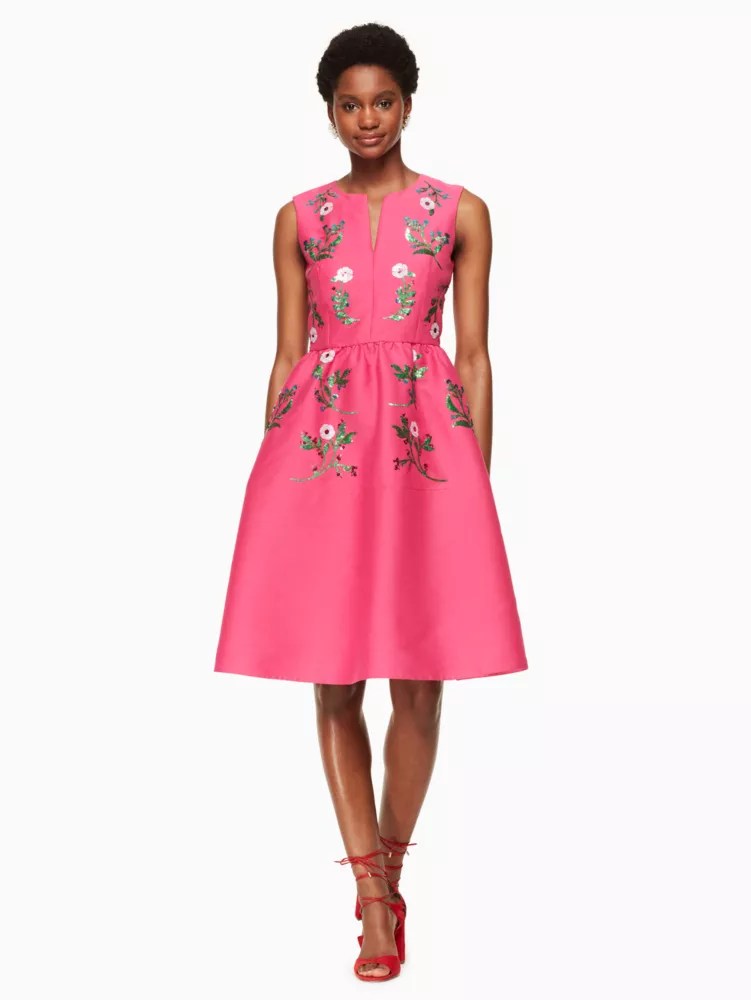 Floral Embellished Dress Kate Spade New York