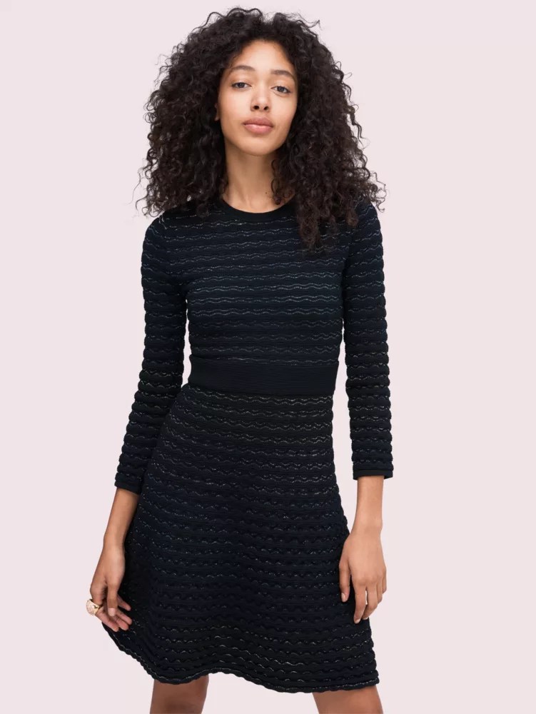 Scallop Shine Sweater Dress Kate Spade UK