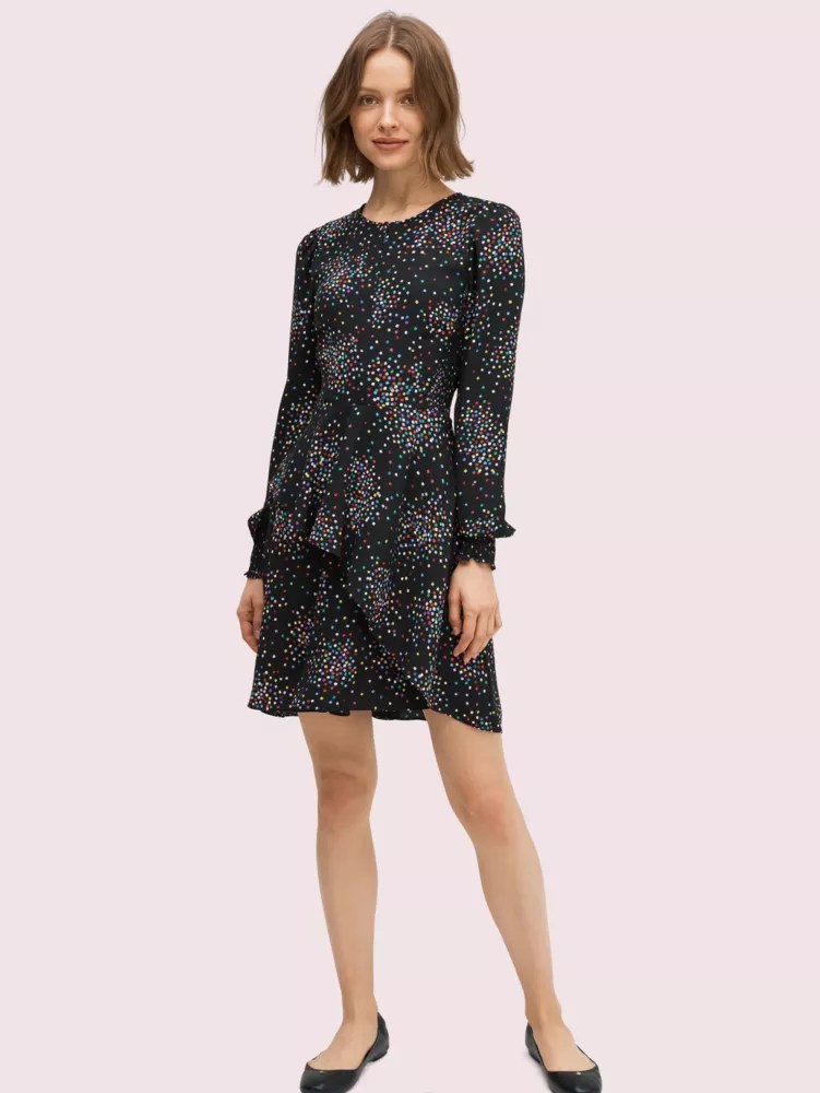 Confetti Cheer Smocked Dress Kate Spade New York