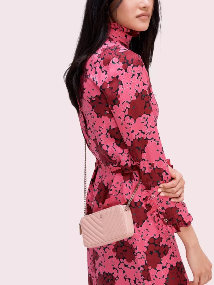 Top 53+ imagen kate spade amelia double zip mini crossbody