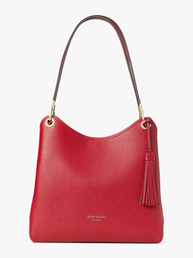 Women's red currant multi loop large shoulder bag Kate Spade New York UK