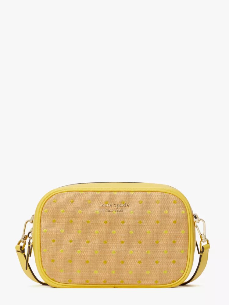 Astrid Raffia Dot Medium Camera Bag Kate Spade New York