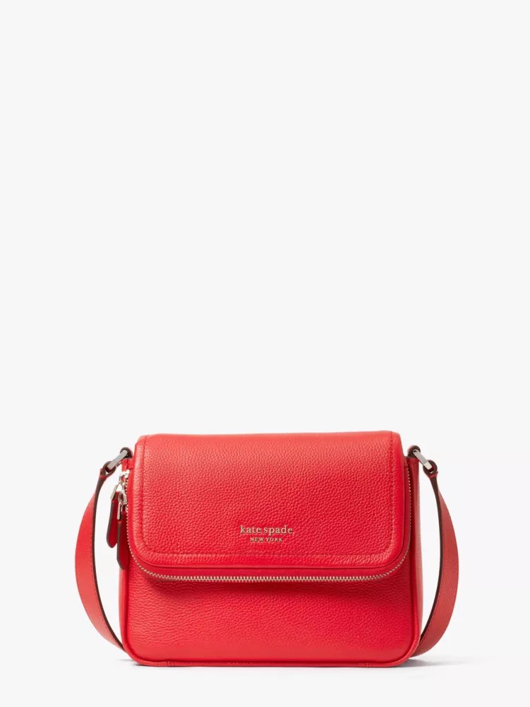 Women's lingonberry run around large flap crossbody Kate Spade New