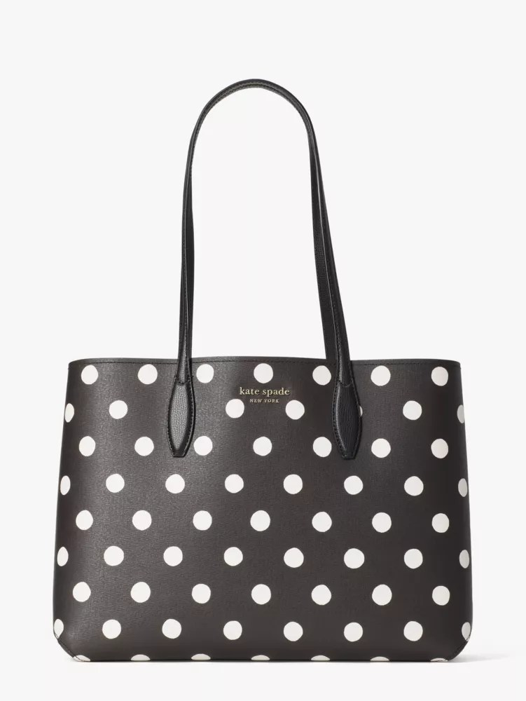 Arriba 76+ imagen kate spade black white polka dot purse Thptnganamst