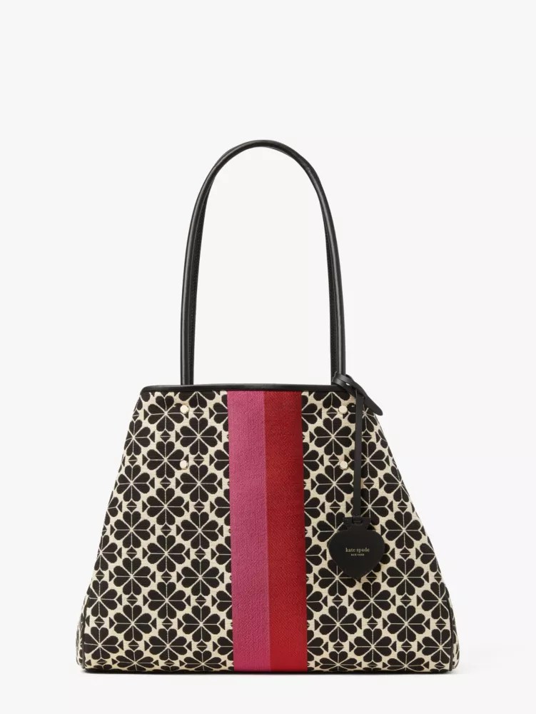 Spade Flower Jacquard Stripe Everything Large Tote Kate Spade New York