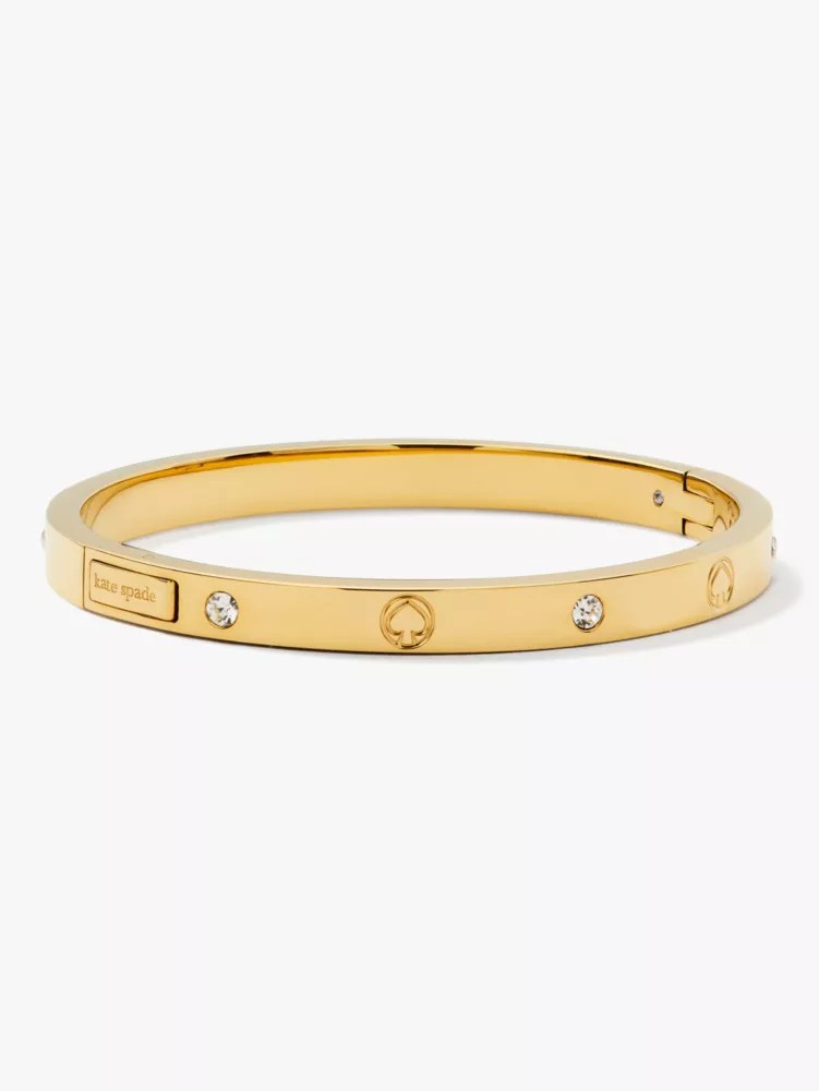 Women's gold infinite spade engraved spade bangle Kate Spade New York