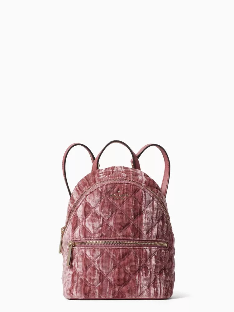 Top 60+ imagen kate spade backpack velvet Thptnganamst.edu.vn