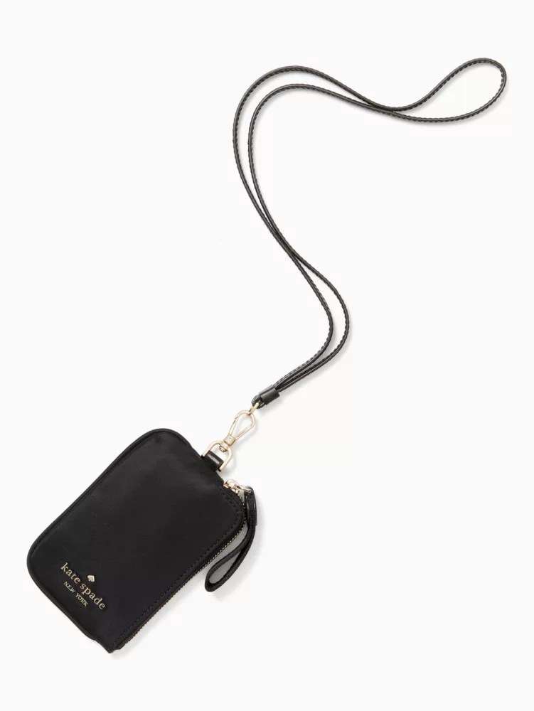 Chelsea Nylon Card Case Lanyard Kate Spade Surprise