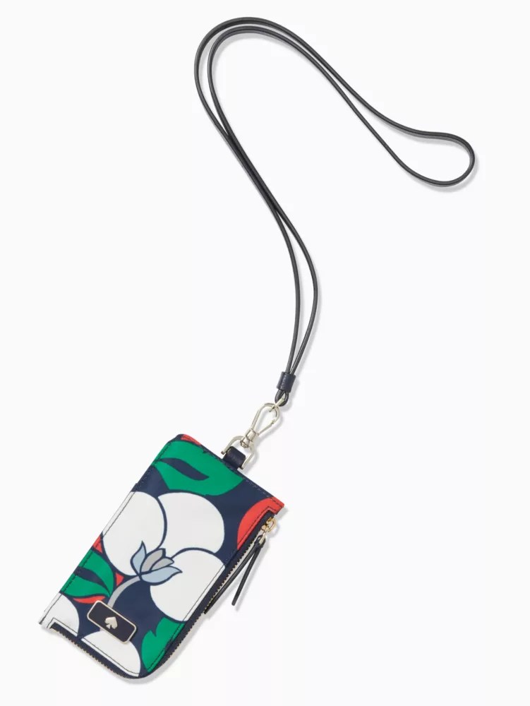 Dawn Breezy Floral Card Case Lanyard Kate Spade New York