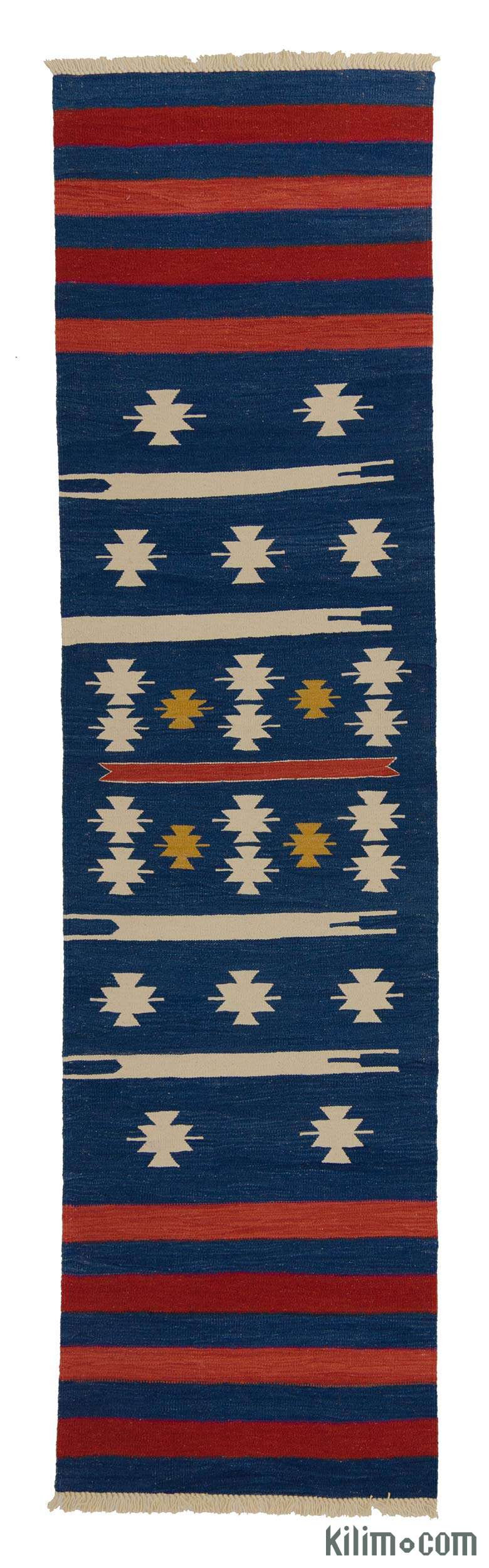 K0006433 Blue New Turkish Kilim Runner