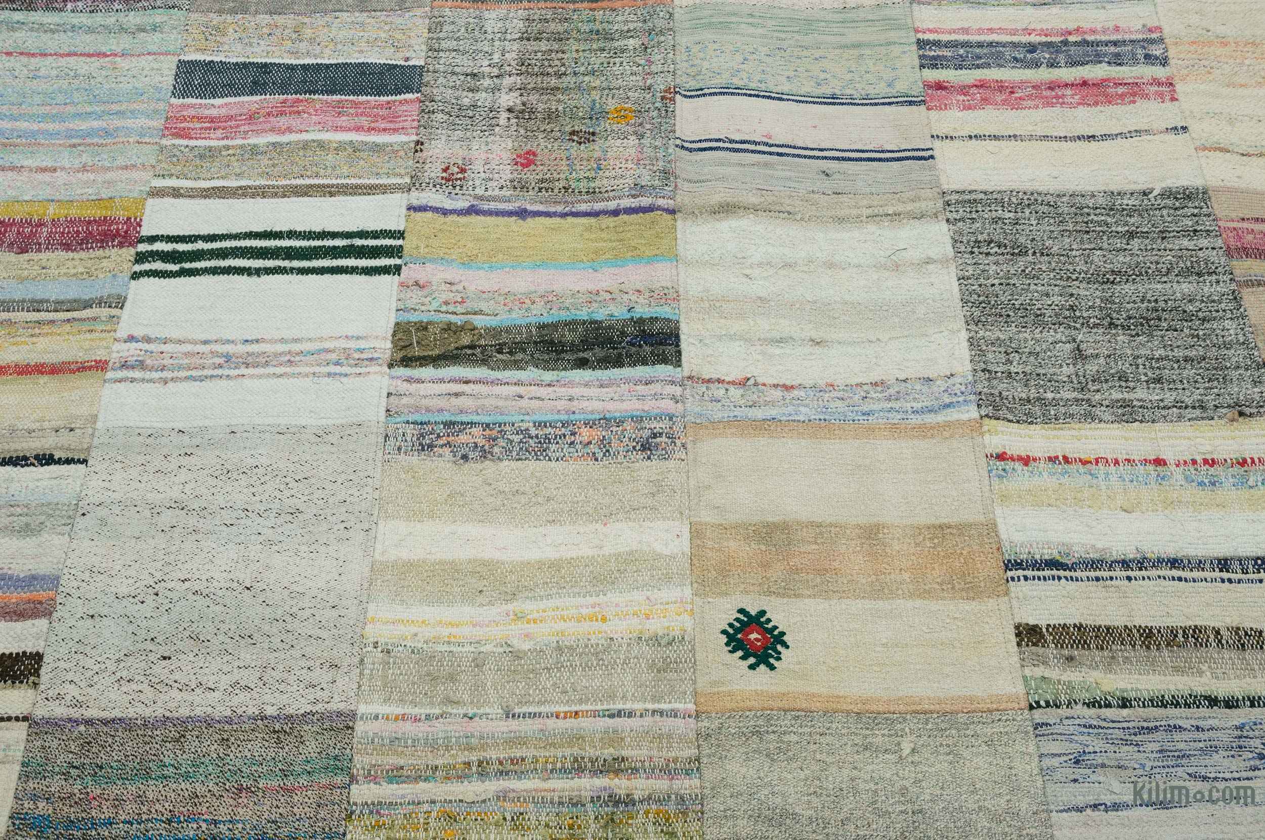 K0020321 Multicolor Patchwork Kilim Rug 9' 11" x 13' 2" (119 in. x