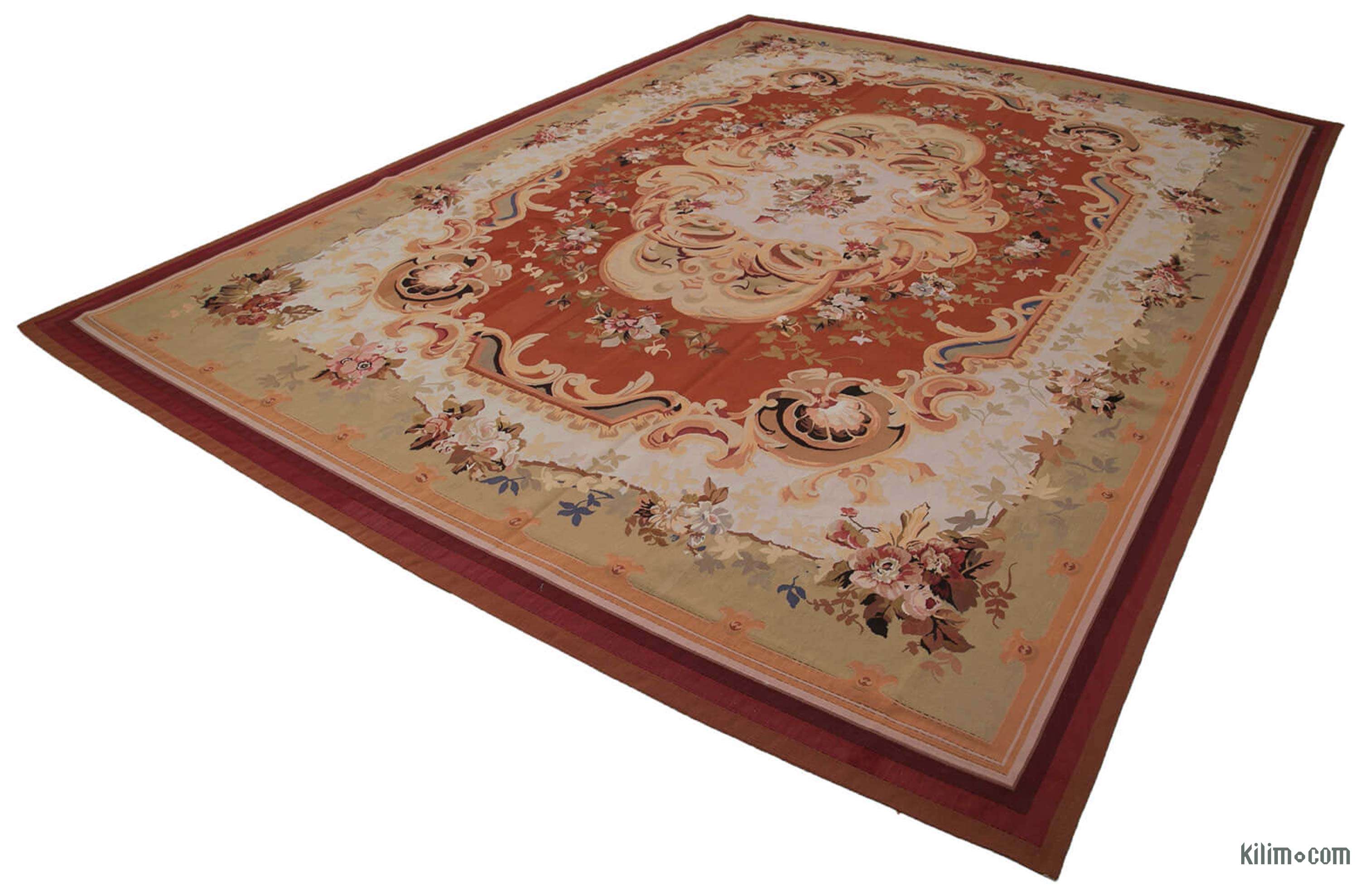 K0037653 Aubusson Rug 10' 1" x 14' (121 in. x 168 in.)