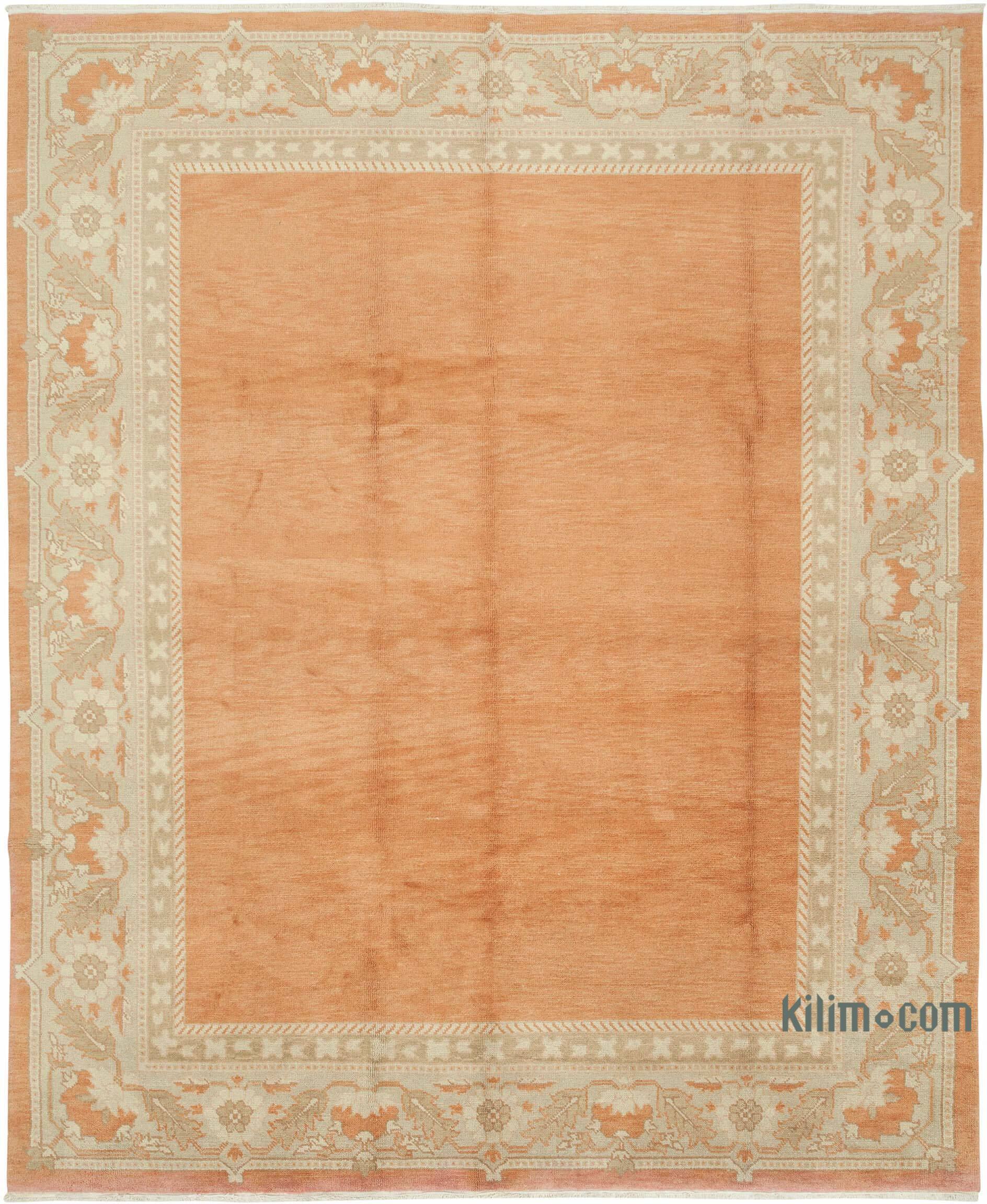 K0040933 New Hand Knotted Wool Oushak Rug 8' x 10' (96" x 120")