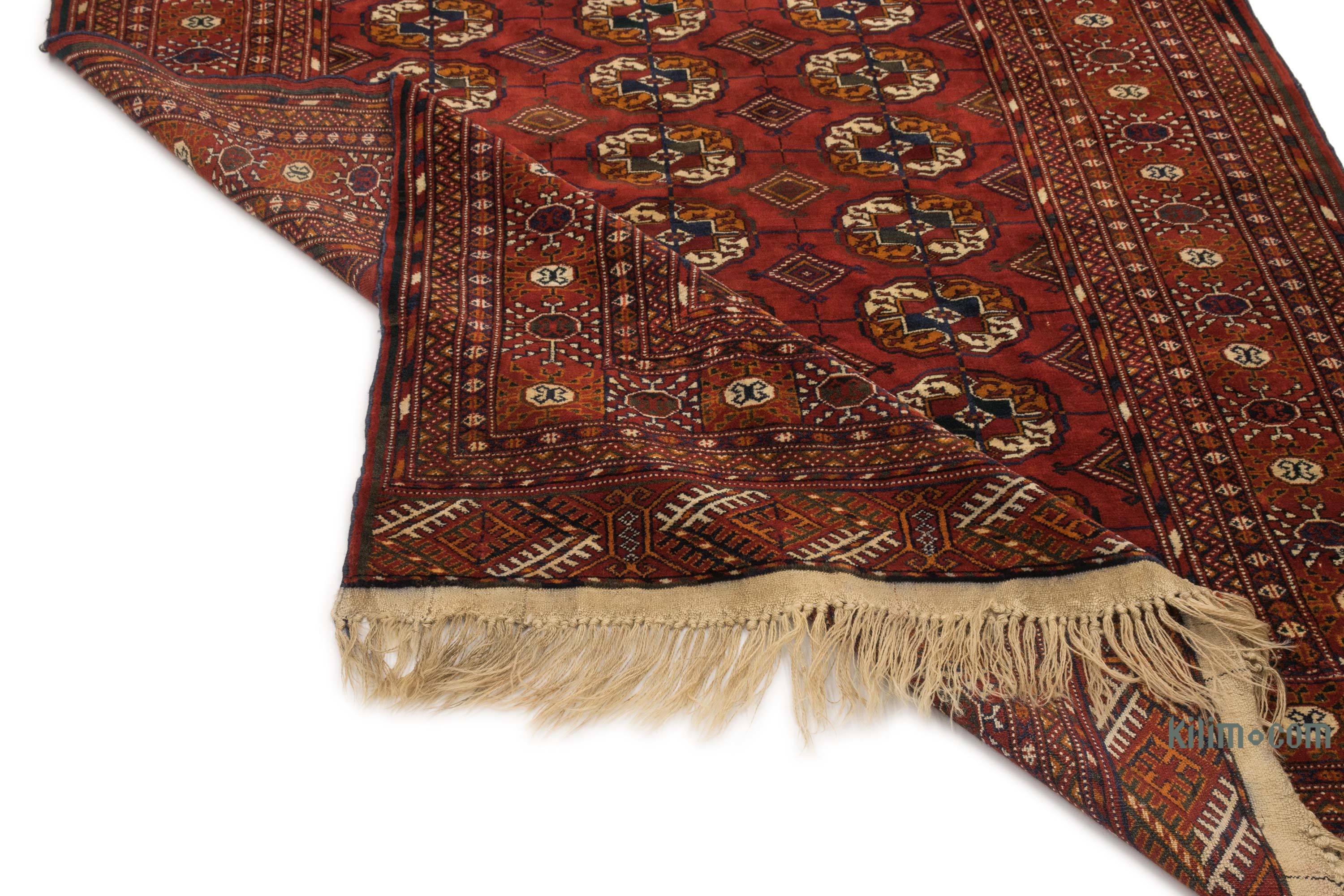 K0049588 Vintage Turkish HandKnotted Rug 4' 4" x 6' 2" (52 in. x 74 in.)