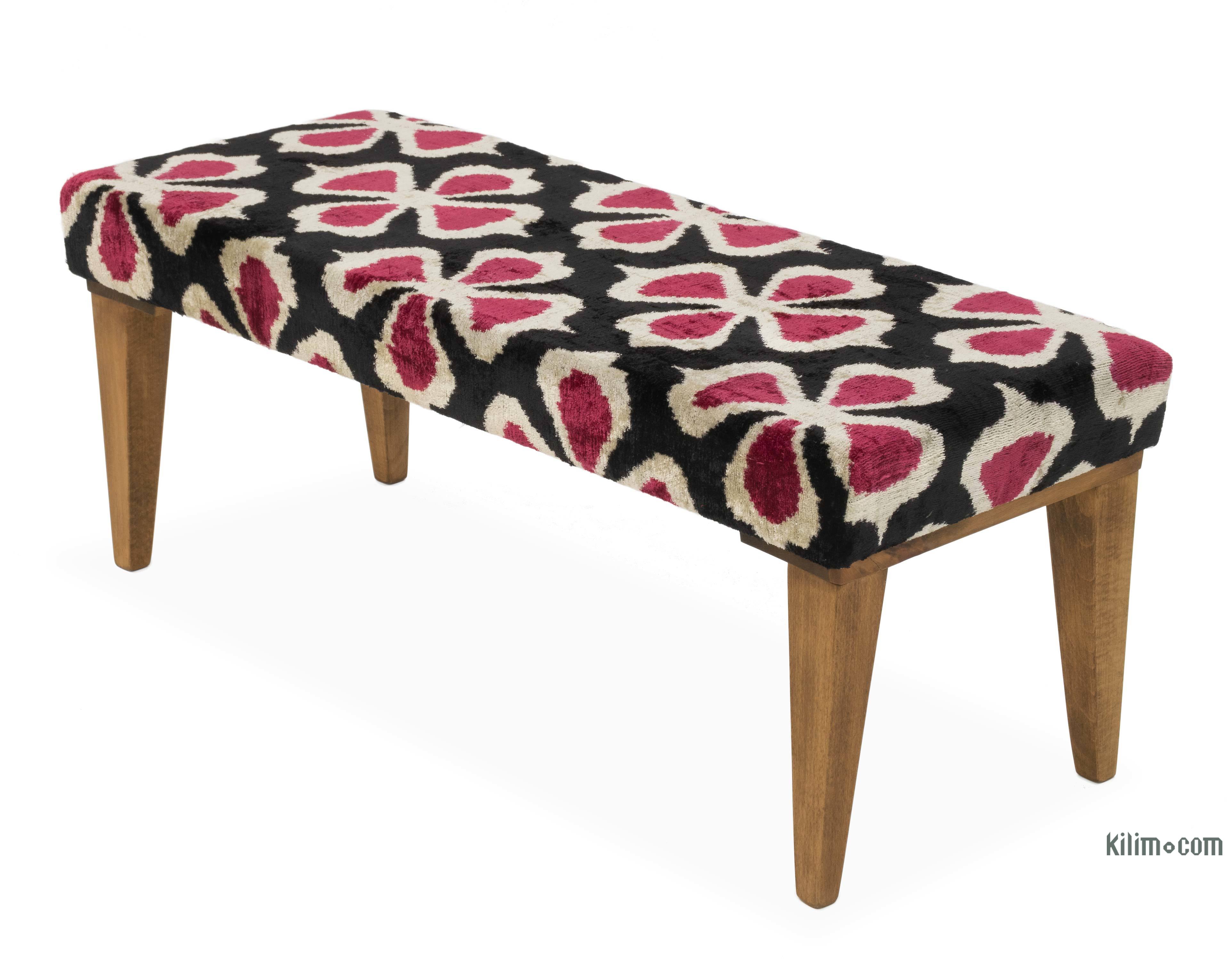 Kilim or Ikat Upholstered Benches, Stools, Ottomans on Sale Unique
