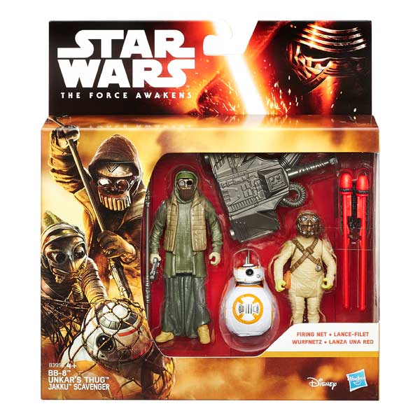 Star Wars pack 2 figurines 10cm BB8 et Jakku Hasbro King