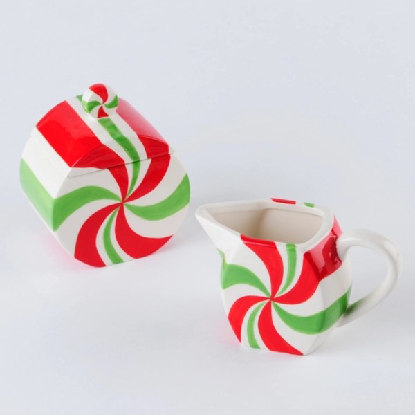 Peppermint Cream & Sugar Set Kirklands Home