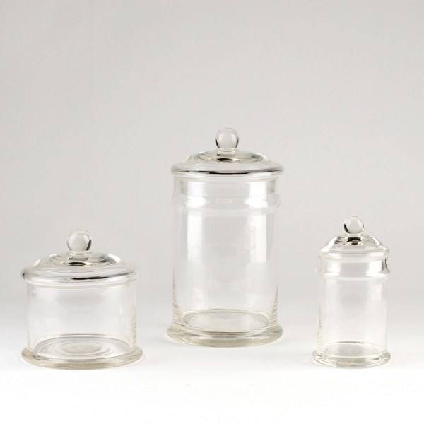 Glass Apothecary Jar, Set of 3 Kirklands Home