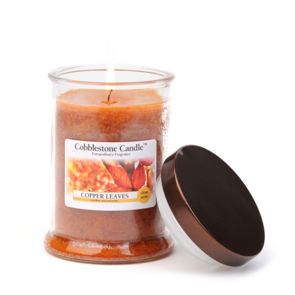 Copper Leaves Jar Candle Kirklands Home