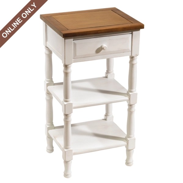 White Taylor Side Table Kirklands Home