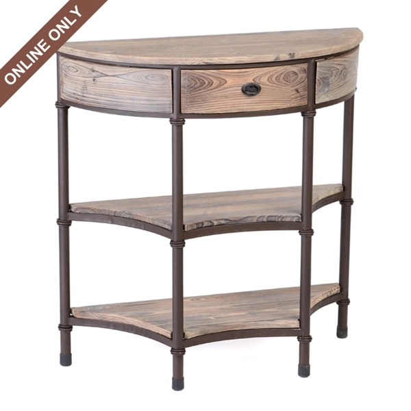 Weathered Demilune Console Kirklands Home