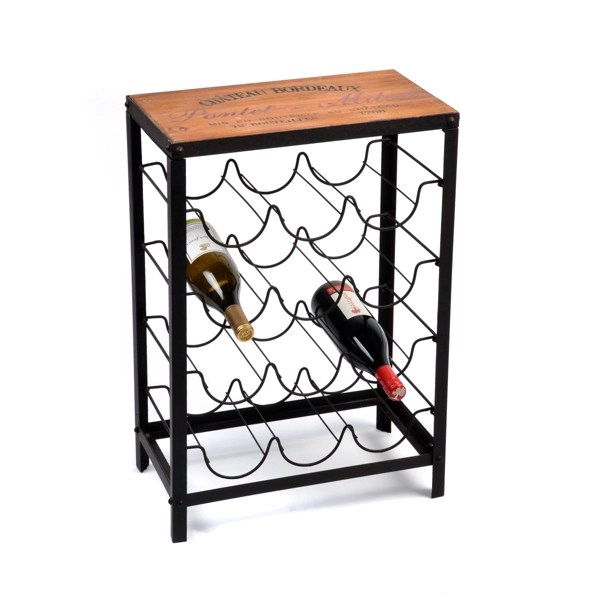 Wood & Metal French Wine Rack Kirklands Home