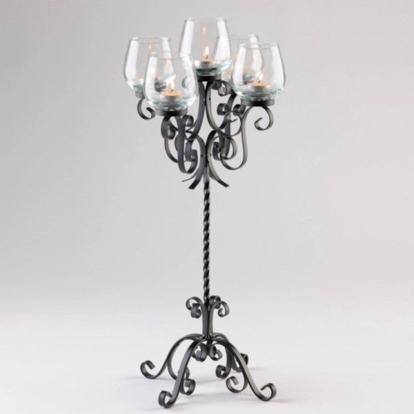Black Metal Centerpiece Candle Holder Kirklands Home