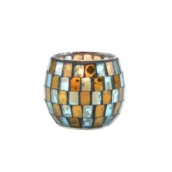 Golden Sky Mosaic Tile Votive Holder Kirklands Home