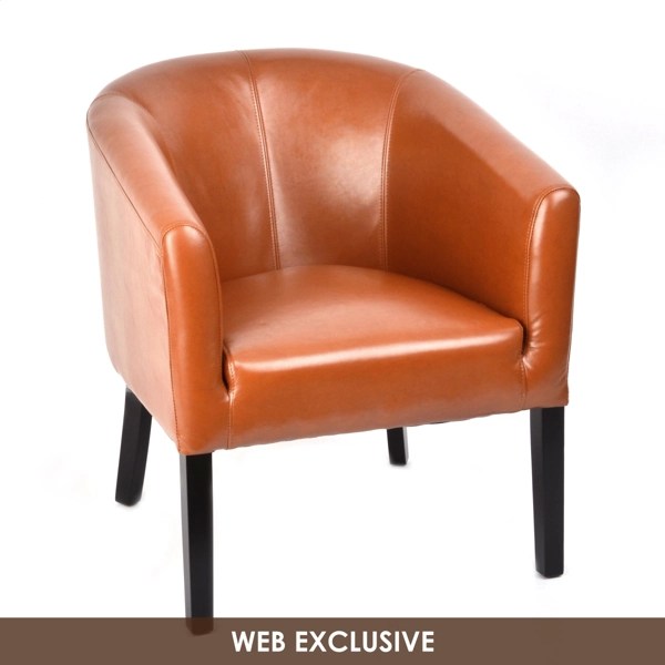 Camel Leather Tub Chair Kirklands Home