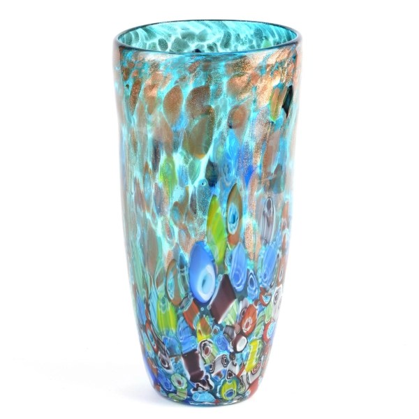 Blue Glass Confetti Vase Kirklands Home