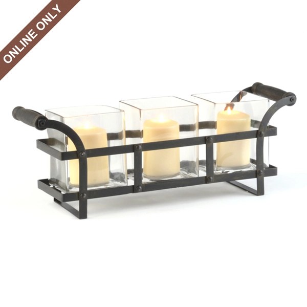 Black Rectangular Metal Candle Holder Kirklands Home