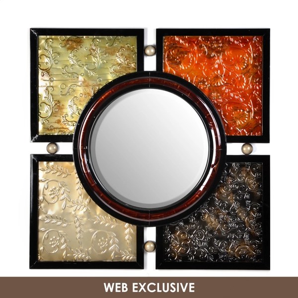 Metal Sophia Tile Mirror, 40x40 Kirklands Home