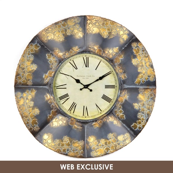 Gray Metal Jackson Clock Kirklands Home