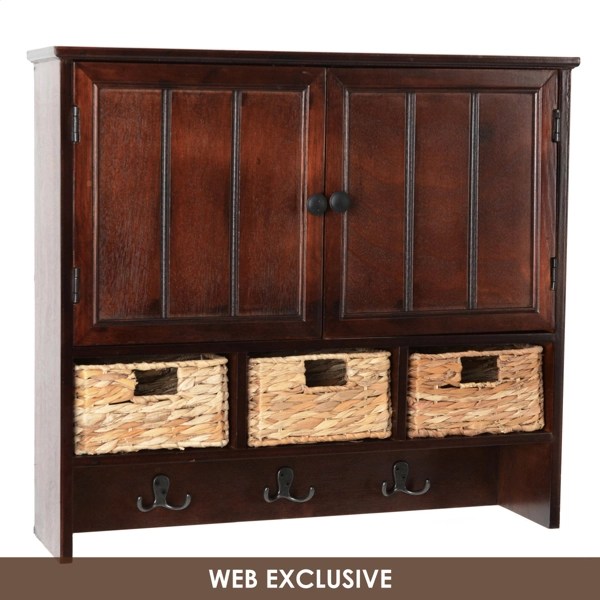 Brown Wood Wall Storage Kirklands Home
