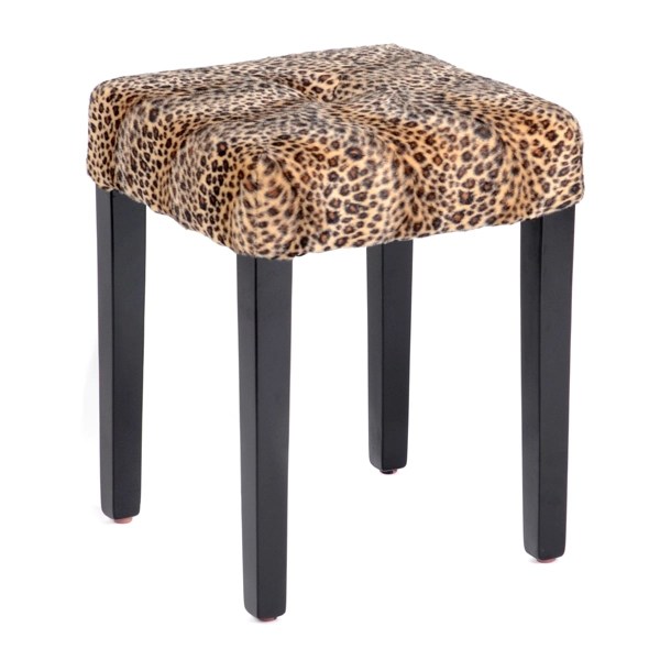 Leopard Print Vanity Stool Kirklands Home