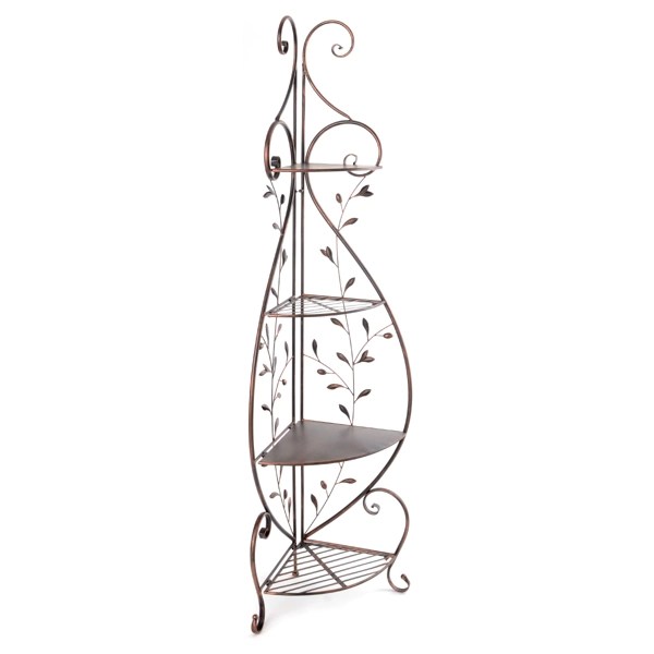 Bronze Vine Corner Shelf Kirklands Home