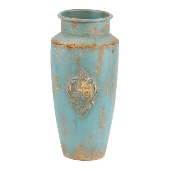 Aqua Metal Floor Vase Kirklands Home