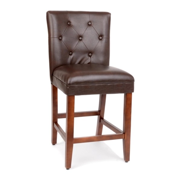 Brown Faux Leather Counter Stool Kirklands Home
