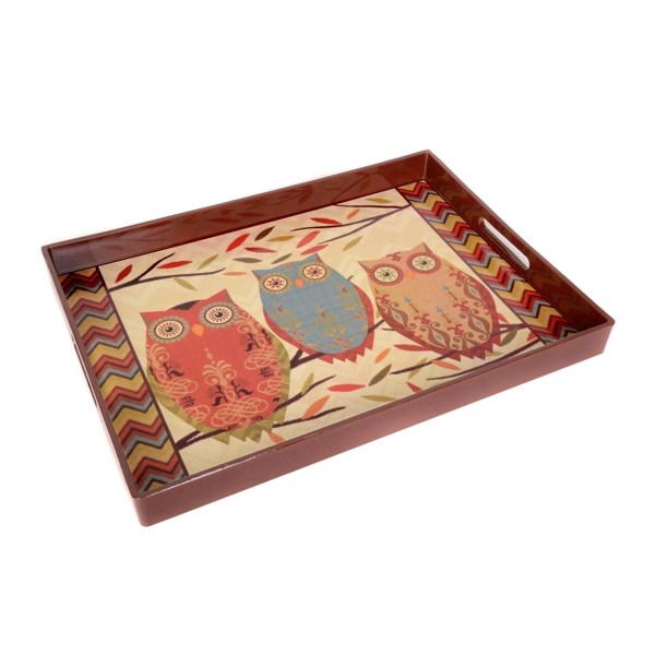 Vintage Owl Serving Tray Kirklands Home