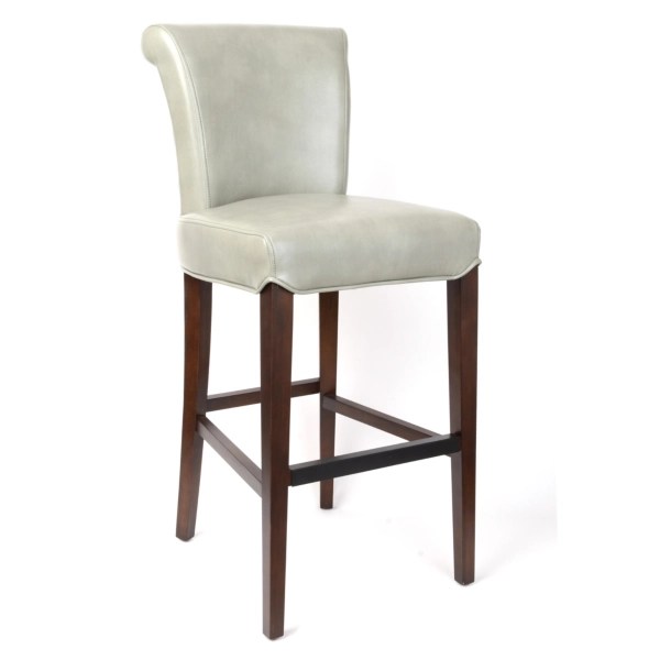 Bentley Gray Bonded Leather Bar Stool Kirklands Home