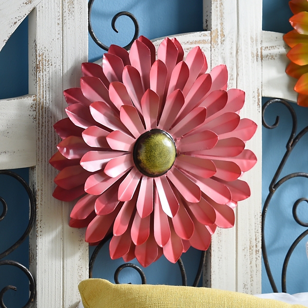Pink Metal Flower Wall Plaque Kirklands Home