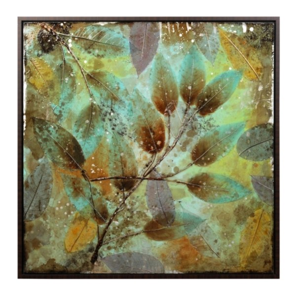 Fossil Leaves Framed Canvas Art Print Kirklands Home
