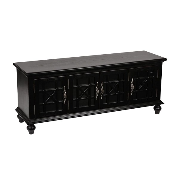 Antique Black Media Console Kirklands Home