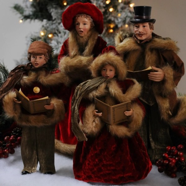 Life Size Christmas Carolers Figurines