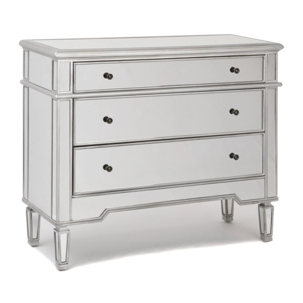 Mirrored 3Drawer Chest Kirklands Home